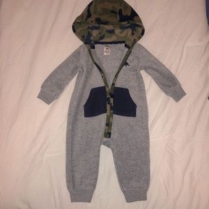 Carters Camo Hooded Jumpsuit